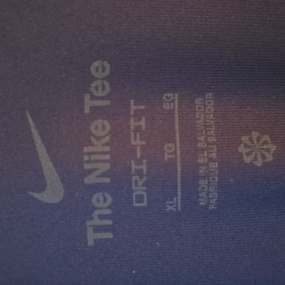 Nike Men's Dark Blue Dri-Fit Short Sleeve Tee XL - Picture 3 of 5